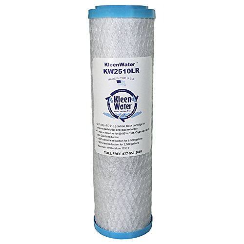 Two KleenWater (USA) Carbon Filters Compatible With GE FXSVC and GXSV10C, GXSL03C and GNSL05CBL SmartWater Dual Stage Water Filtration Systems, Includes 2 o-rings