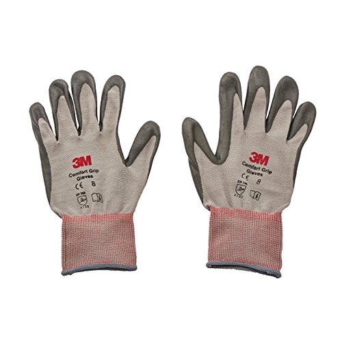 3M Electrical Markets Division unisex adult 3M COMFORT GRIP GLOVE CGL GU GENERAL USE SIZE L FOAMED NITRILE PALM PROVIDES EXCELLENT GRIP EVEN, Grey, Large Pack of 2 US