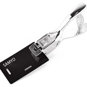 Samyo Hand Held ID Card Slot Hole Punch Metal Puncher Plier Punching Tool for ID Card Badge PVC Photo Tag