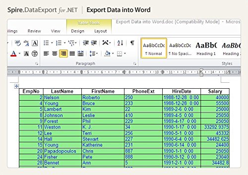 Spire.DataExport E-iceblue