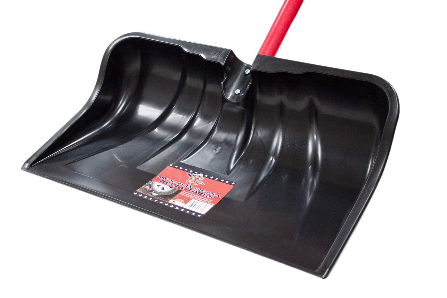 Bully Tools 92814 Combination Snow Shovel with Fiberglass D-Grip Handle, 22-Inch