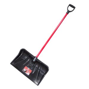 Bully Tools 92814 Combination Snow Shovel with Fiberglass D-Grip Handle, 22-Inch