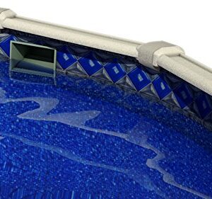 Smartline Crystal Tile 24-Foot Round Liner | UniBead Style | 54-Inch Wall Height | 25 Gauge Virgin Vinyl Material | Strong and Durable Liners | Designed for Steel Sided Above-Ground Swimming Pools