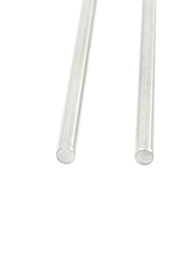 uxcell RC Airplane 350mm x 2mm Stainless Steel Round Rod Bar 5 Pieces