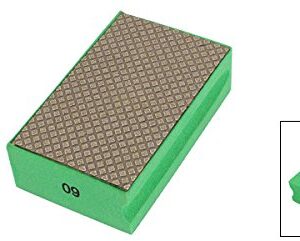 sourcingmap Foam Grinding Dry Diamond Hand Polishing Pad Grit 60 Green