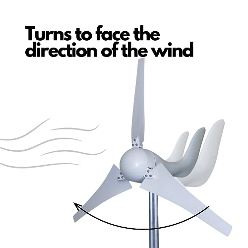 Automaxx Windmill 400W 12V Land and Marine Wind Turbine Generator kit. Inbuilt MPPT Charge Controller + Automatic and Manual Braking System with Amps Meter. DIY Installation.