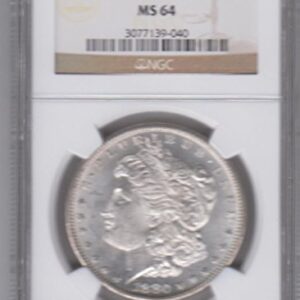 1880-S MORGAN SILVER DOLLAR- CERTIFIED MS 64 NGC