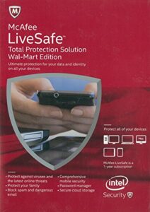 mcafee livesafe - total protection solution (unlimited device license) (2015 edition)