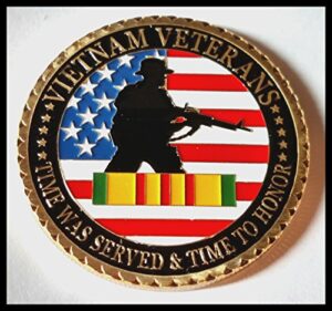 lovesports2013 us. military vietnam veterans 24k gold plated challenge coin 1061#