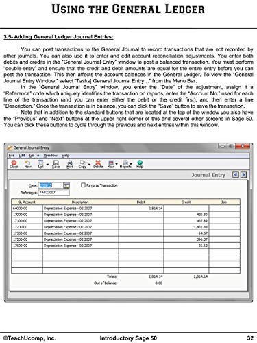 TEACHUCOMP Video Training Tutorial for Sage 50 2015 DVD-ROM Course and PDF Manual