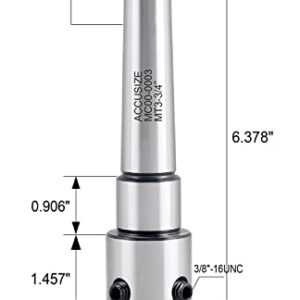 Accusize Industrial Tools Annular Cutter Arbor, Mt3 to 3/4'' Weldon Shank for Drill-Use Annular Cutter on Drill Press, Mc00-0003