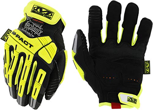 Mechanix WEARSMP-C91-010 Cut Resistant Gloves, Hi-Vis Yllw, L, PR,Fluorescent Yellow & Orange,Large