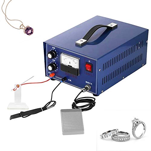 MXBAOHENG Jewelry Pulse Welding Machine Spot Welder DX-50A for Gold Silver Platinum Palladiu 500W 50A 110V