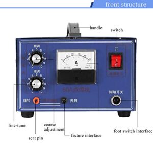 MXBAOHENG Jewelry Pulse Welding Machine Spot Welder DX-50A for Gold Silver Platinum Palladiu 500W 50A 110V