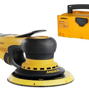 Mirka MID65020CAUS Direct Electric Random Orbital Sander, 6-Inch, Yellow, Black