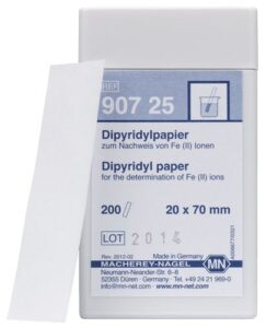 macherey-nagel, 90725, dipyridyl paper, box of 200 strips