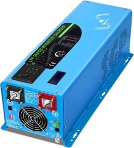 sungoldpower 4000w 24vdc pure sine wave inverter low frequency 240vac input 120vac/240vac output split phase with battery charger off-grid 12000w peak,(updated version)