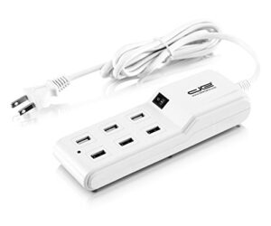digital energy 6 port usb charging station and surge protector strip (in retail packaging)