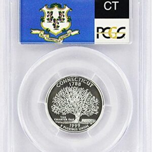 1999 Connecticut State S Silver Proof Quarter PR-69 PCGS