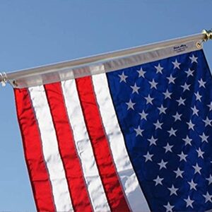 Grace Alley Flag Pole: 6 Foot Tangle Free Spinning Flag Pole. Residential or Commercial Flag Pole. Wind Resistant/Rust Free. (Silver)