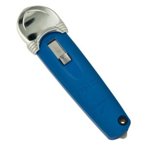 pacific handy cutter pocket safety cutter 5 1/2 inches - blue color - ambidextrous for right and left handed people