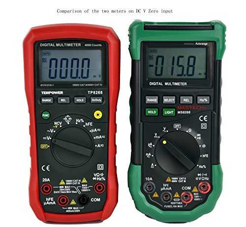 Tekpower TP8268 AC DC Auto/Manual Range Digital Multimeter with NCV Feature, Mastech MS8268 Upgraded