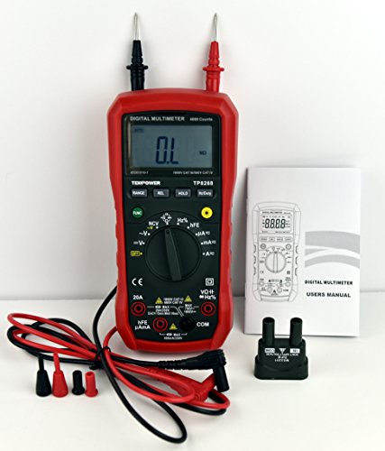 Tekpower TP8268 AC DC Auto/Manual Range Digital Multimeter with NCV Feature, Mastech MS8268 Upgraded