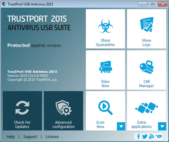 TrustPort USB Antivirus 2015 - 1 User [Download]