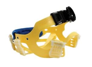 bullard yellow seamless woven nylon flex-gear replacement 6 point ratchet suspension with brow pad for use with c30, c33 and c34 classic series hardhats