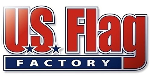 US Flag Factory - 3x5 FT American Flag (Pole Sleeve) (Embroidered Stars, Sewn Stripes) Outdoor SolarMax Nylon Flag - 100% Made in America (3x5 FT)