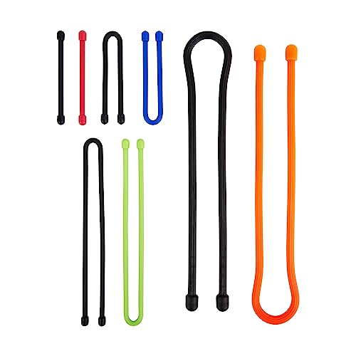 Nite Ize Original Gear Tie - Assorted Length Reusable Rubber Twist Tie - Reusable Gear Ties - Electric Cord Organizers - Twist Ties for Cords - Reusable Zip Ties - Assorted Colors & Sizes, 8 Pack