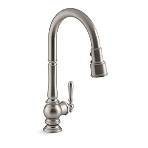 KOHLER 99259-VS Artifacts Kitchen Faucet, 17.63 x 4.31 x 8.50 inches, Vibrant Stainless