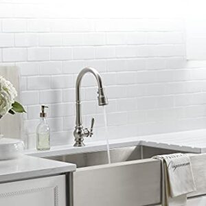 KOHLER 99259-VS Artifacts Kitchen Faucet, 17.63 x 4.31 x 8.50 inches, Vibrant Stainless