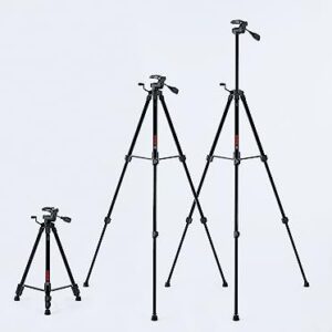 Bosch BT150 Compact Tripod with Extendable Height for Use with Line Lasers, Point Lasers, and Laser Distance Tape Measuring Tools, Black