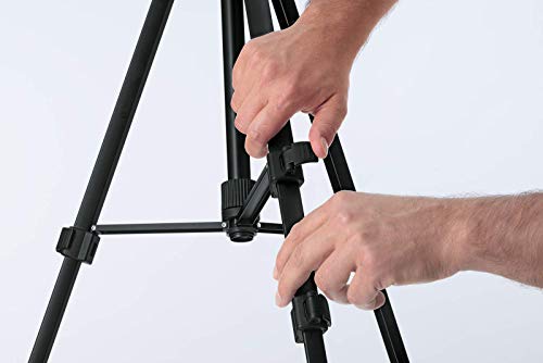 Bosch BT150 Compact Tripod with Extendable Height for Use with Line Lasers, Point Lasers, and Laser Distance Tape Measuring Tools, Black