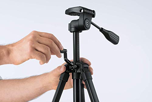 Bosch BT150 Compact Tripod with Extendable Height for Use with Line Lasers, Point Lasers, and Laser Distance Tape Measuring Tools, Black