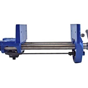 Yost Vises M7WW Rapid Action Woodworking Vise | Quick Release Lever for Quick Adjustments | 7 Inch Jaw Width | Made with Heavy-Duty Cast Iron | Blue