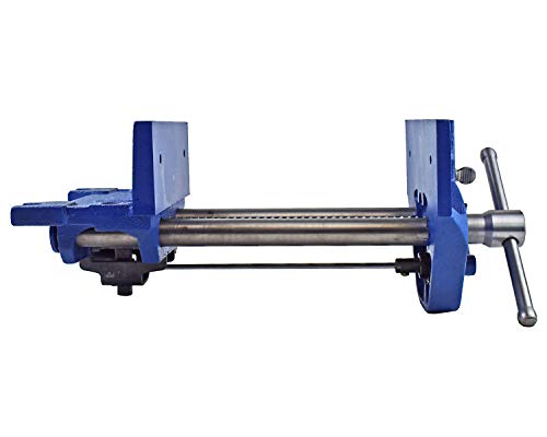 Yost Vises M7WW Rapid Action Woodworking Vise | Quick Release Lever for Quick Adjustments | 7 Inch Jaw Width | Made with Heavy-Duty Cast Iron | Blue