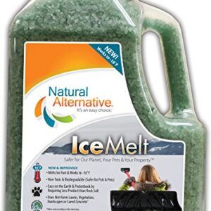 Natural Alternative® Ice Melt Another NATURLAWN® Product - 9 lb. Shaker Jug - Safer for Pets, Property & The Environment