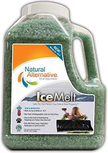 Natural Alternative® Ice Melt Another NATURLAWN® Product - 9 lb. Shaker Jug - Safer for Pets, Property & The Environment