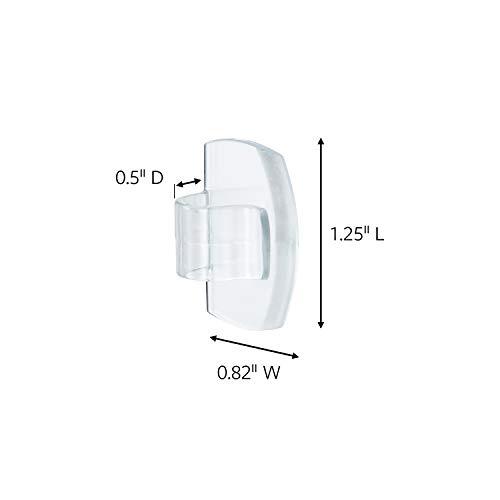 Command 17017CLRAWVPES Outdoor Light Clips, 32 clips, 36 strips