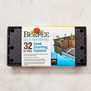 Burpee XL Self-Watering Growing System Indoor Seed Starting 10" W x 20" L x 5" H, 1 Kit (32 Cells)