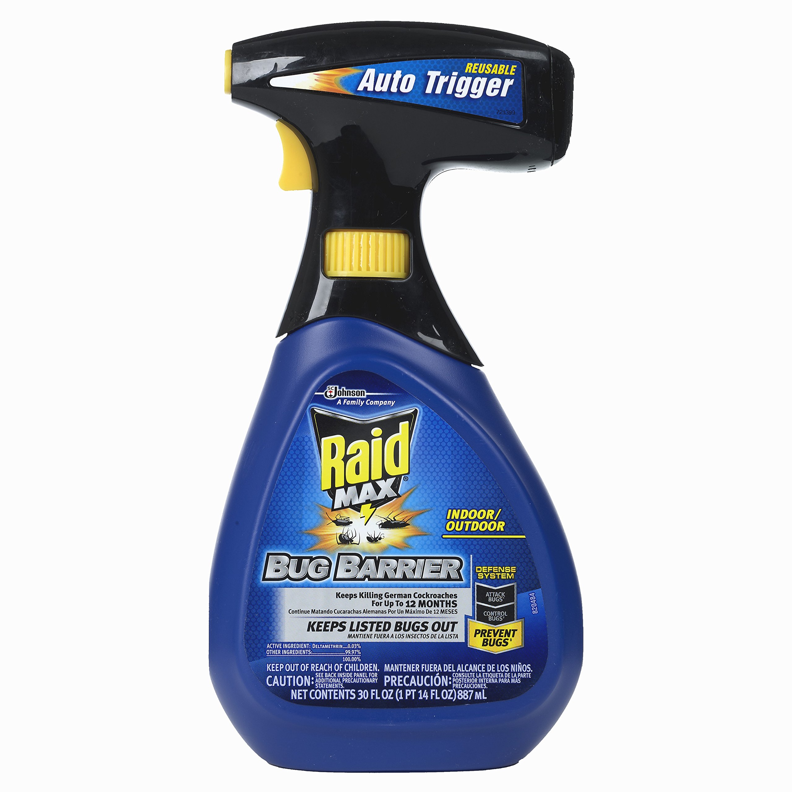 Raid 10191500 MAX Bug Barrier, Pack - 1, 30oz Trigger