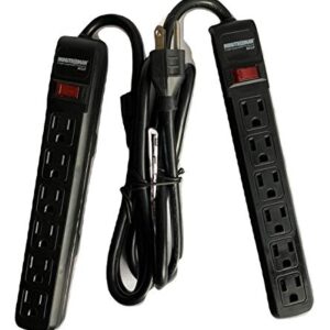 6 Outlet Surge Protector Twin Pack