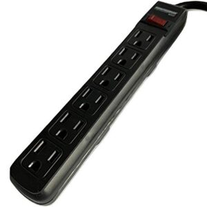 6 Outlet Surge Protector Twin Pack
