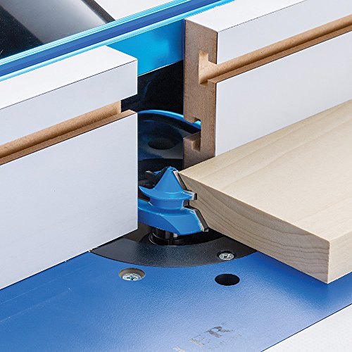 Rockler Router Bit Set Up Jigs for 45 Degree Lock Miter Bits – Jig Works for 3/4” Stock on One Side & 5/8” on Other – High-Quality HDPE Miter Router Bit - Lock Miter Router Bit Measure 2" x 3-7/8" x 3/4"