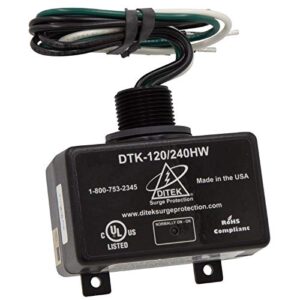 ditek dtk-120/240hw surge protector • 120/240 volt • 72,000 amp peak protection • replacement surge protector