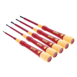 Wiha 32085 5 Piece Insulated PicoFinish Precision Screwdriver Set