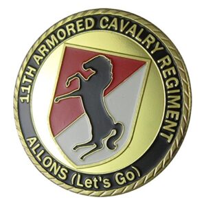 u.s. army 11th armored cavalry regiment "allons" gp coin 1068#
