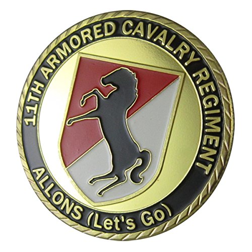 U.S. ARMY 11th Armored Cavalry Regiment "Allons" GP coin 1068#